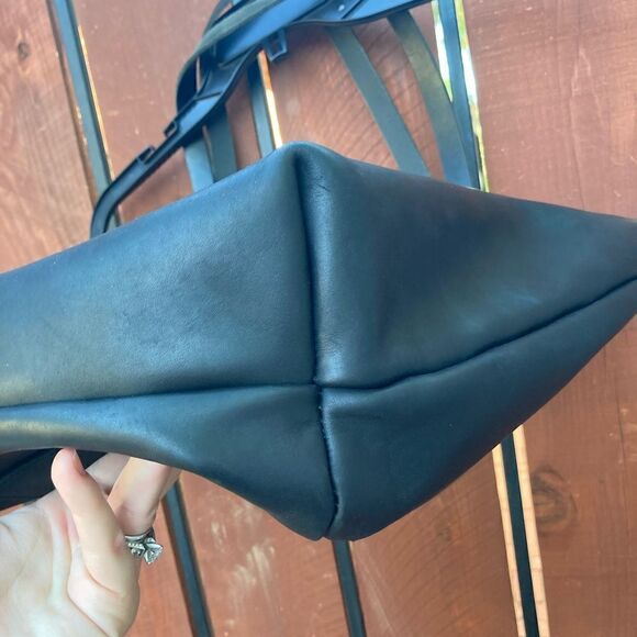 Portland Leather Company TOTE BAG size Medium black - Picture 7 of 9